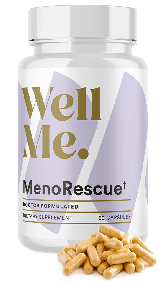 MenoRescue product bottle.