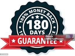 180-Day Money-Back Guarantee Seal.